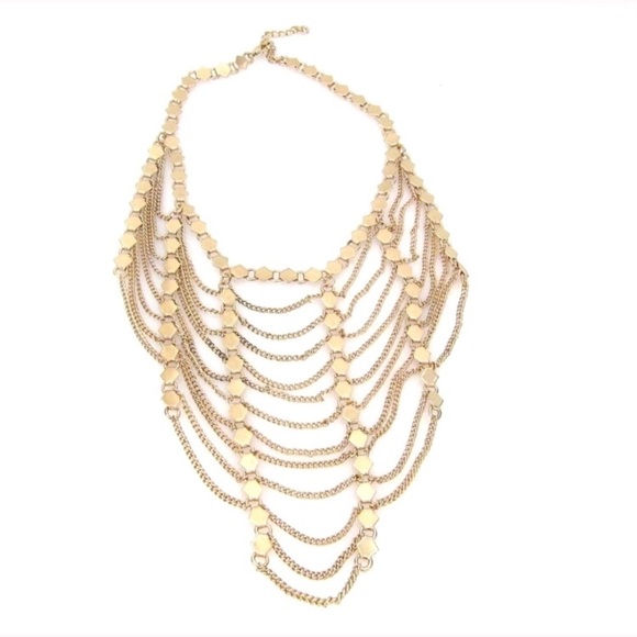 Jessica Elliot Sansa layered gold necklace - Picture 3 of 3